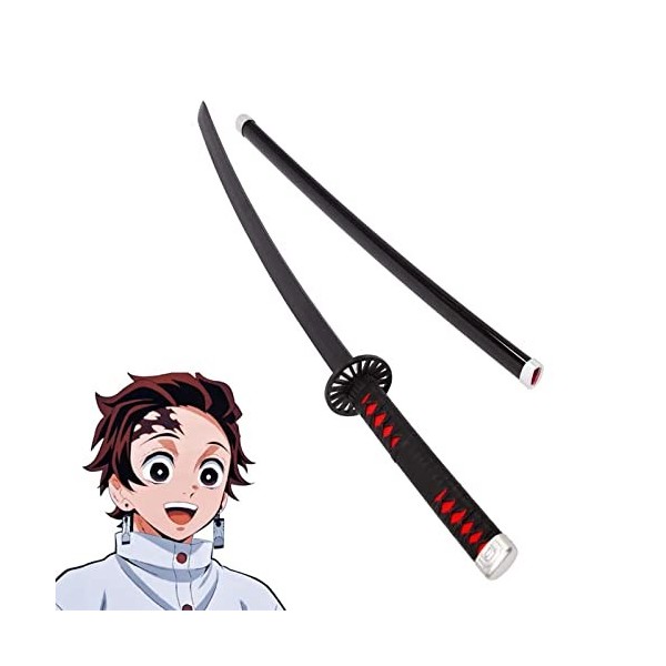 PICFEA Katana Cosplay Épée Demon Slayer Anime Lame Bambou Épée Exquisite Accessoire pour Fans dAnime Enfant Anniversaire Cad