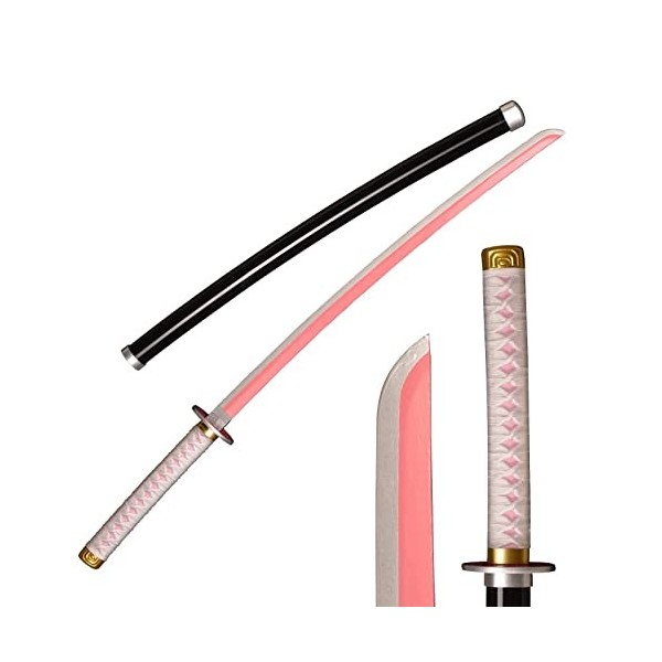 PICFEA Katana Cosplay Épée Demon Slayer Anime Lame Bambou Épée Exquisite Accessoire pour Fans dAnime Enfant Anniversaire Cad