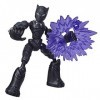 Avengers E7868 Marvel Bend and Flex Action Figure Toy, 6-inch Flexible Black Panther, Includes Accessory, Ages 4 and Up, Mult