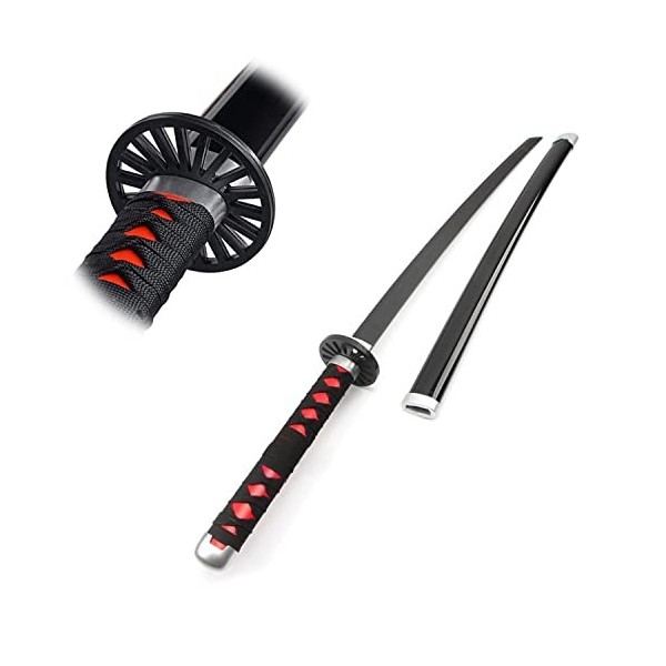 PICFEA Katana Demon Slayer Bambou Lame Nichirin Épée Cosplay Samouraï Épée Halloween Décoratif Accessoires Epée Meilleur Cade