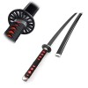 PICFEA Katana Demon Slayer Bambou Lame Nichirin Épée Cosplay Samouraï Épée Halloween Décoratif Accessoires Epée Meilleur Cade