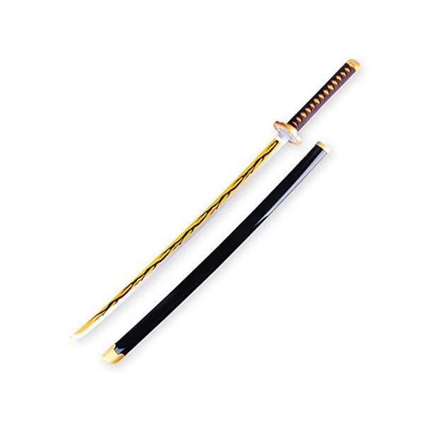 PICFEA Katana Demon Slayer Bambou Lame Nichirin Épée Cosplay Samouraï Épée Halloween Décoratif Accessoires Epée Meilleur Cade