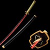 PICFEA Katana Demon Slayer Anime Épée Fait à la Main Lame Bambou Samouraï Épée Tsugikuni Yoriichi Accessoires pour Cosplay Ha