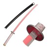 PICFEA Katana Cosplay Épée Bambou Lame Japonais Anime Demon Slayer 75cm/100cm Samouraï Épée Halloween Décoratif Accessoires É