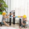 HOMCOM Etabli et Outils pour Enfant - Jeu dimitation Bricolage - Nombreux Accessoires Plus de 79 pièces & Outils variés - PP