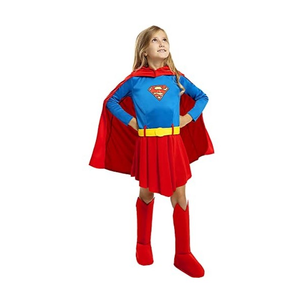 Funidelia | Déguisement Supergirl 100% OFFICIELLE pour fille taille 3-4 ans Kara Zor-El, Super héros, DC Comics - Couleur: Mu