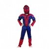 Costume de super héros - Buste musclé - Spiderman - Enfants - Déguisement - Carnaval - Halloween - Cosplay - Accessoires - Ta