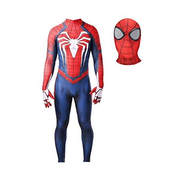 Adultes Enfants Costume Ps4 Spider Man Cosplay Combinaison Déguisements Halloween Party Masque Body Superhero Onesies Film Fa