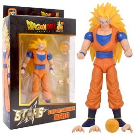 BSNRDX Anime Super, Figurine Anime, Figurine Anime Stars - Super Saiyan 3 Goku Anime Kit De Modèle Maquette Figurine articulé
