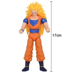 BSNRDX Anime Super, Figurine Anime, Figurine Anime Stars - Super Saiyan 3 Goku Anime Kit De Modèle Maquette Figurine articulé