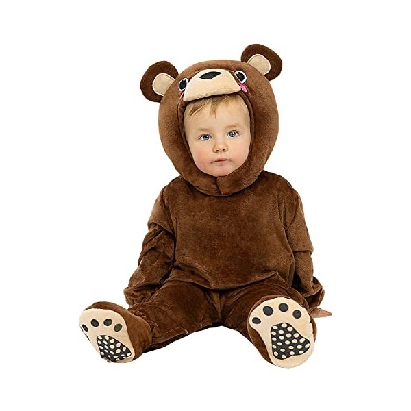 Funidelia | Déguisement ours brun pour bébé Animaux - Déguisement pour Enfant et accessoires pour Halloween, carnaval et fête