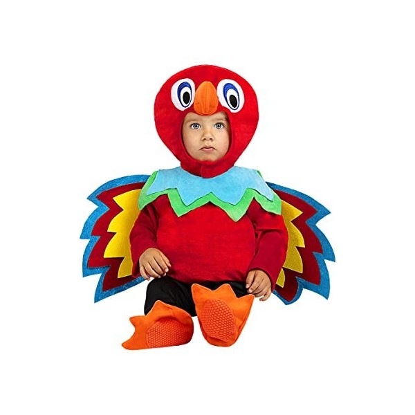 Funidelia | Déguisement perroquet pour bébé Animaux, Oiseau - Déguisement pour Enfant et accessoires pour Halloween, carnaval