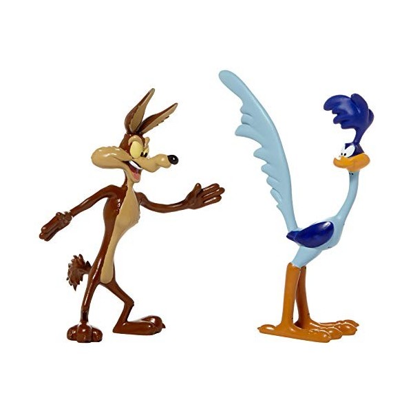 NJ Croce NJC00LT4807 Lot de 2 Figurines Souples Coyote et Correcaminos, Multicolore