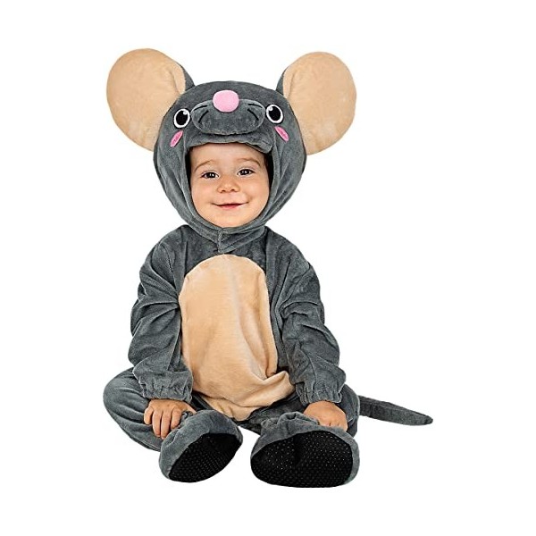 Funidelia | Déguisement souris bébé pour bébé Animaux - Déguisement pour bébé et accessoires pour Halloween, carnaval et fête