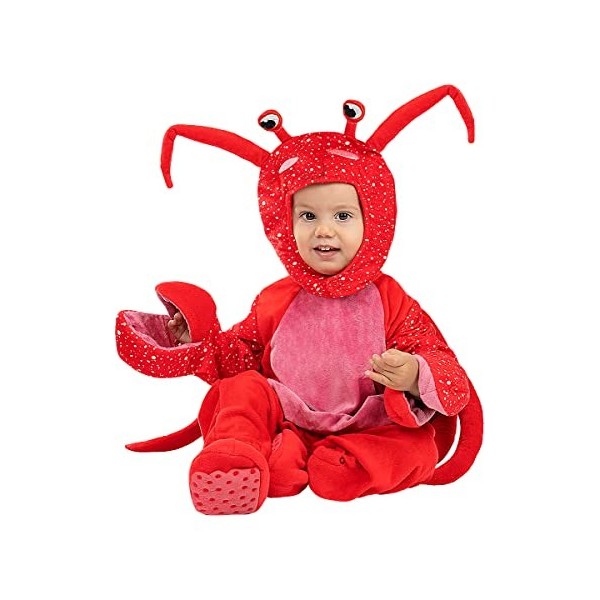 Funidelia | Déguisement crabe pour bébé taille 12-24 mois Animaux - Couleur: Multicolore, accessoire pour déguisement - Dégui
