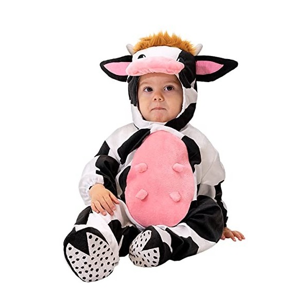 Funidelia | Déguisement Vache pour bébé Taille 12-24 Mois ▶ Animaux, Ferme - Couleur: Multicolore, Accessoire pour déguisemen