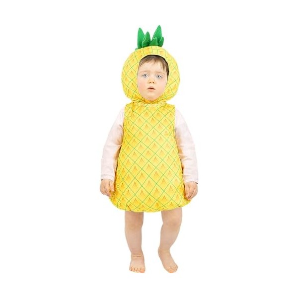 Funidelia | Déguisement ananas pour bébé Fruit, Nourriture - Déguisement pour Enfant et accessoires pour Halloween, carnaval 