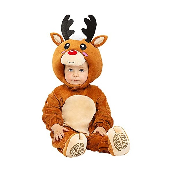 Funidelia | Déguisement renne pour bébé Noël, Renne Rudolph - Déguisement pour Enfant, accessoires pour Halloween, carnaval e
