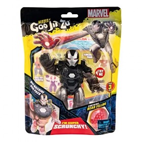 Heroes of Goo Jit Zu Marvel War Machine Hero Pack – Super Chouchou rempli de Perles Marvel Figurines Marvel de 11,4 cm de Hau