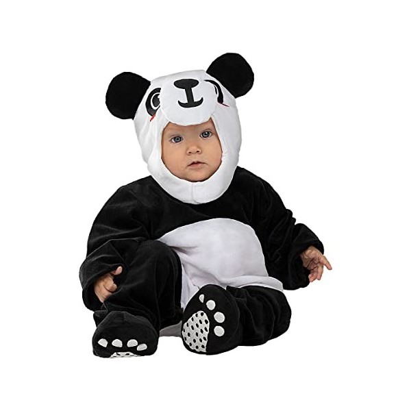 Funidelia | Déguisement Panda pour bébé Taille 12-24 Mois ▶ Animaux, Ours - Couleur: Multicolore, Accessoire pour déguisement