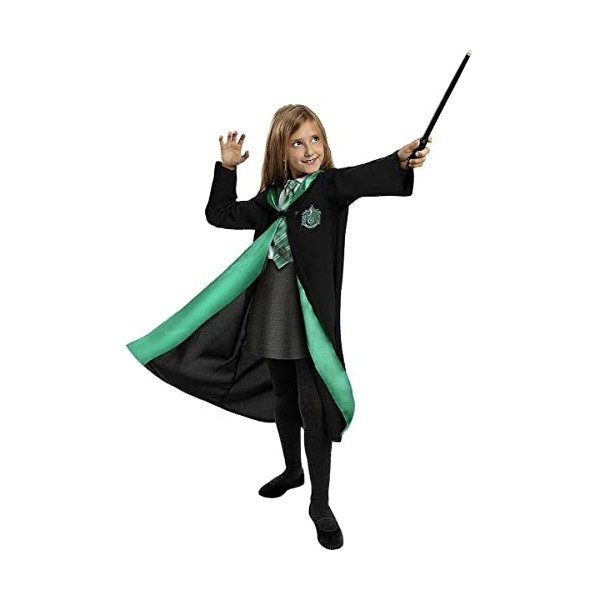 Funidelia | Déguisement Serpentard Harry Potter Officielle pour Fille et garçon Taille 5-6 Ans Poudlard, Magiciens, Films et 