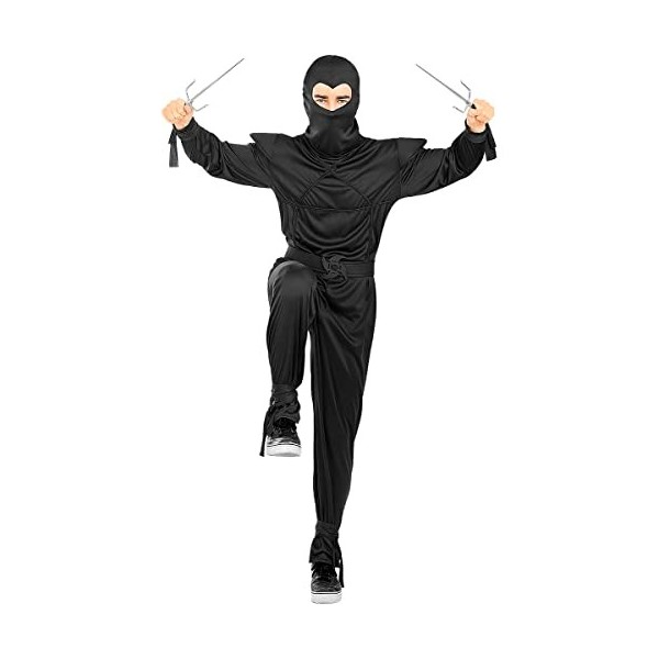 Funidelia | Déguisement Ninja noir adulte pour homme Ninja, Japon - Déguisement pour Adultes et accessoires pour Halloween, c