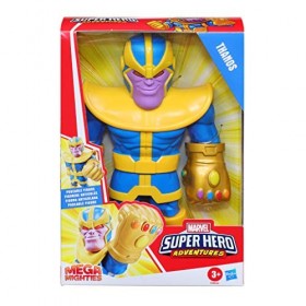 Marvel- Playskool Mega Mighties Super Hero Adventures Thanos Figurine à Collectionner 25 cm Jouets pour Enfants à partir de 3