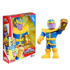 Marvel- Playskool Mega Mighties Super Hero Adventures Thanos Figurine à Collectionner 25 cm Jouets pour Enfants à partir de 3