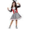 Funidelia | Déguisement arlequin pour fille Clown, Cirque - Déguisement pour enfant et accessoires pour Halloween, carnaval e