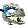 SCDXJ Masque Dino, Masque Dino Mâchoire Mobile, Cosplay Costumes Accessoires de Jeu pour Enfants,Blue