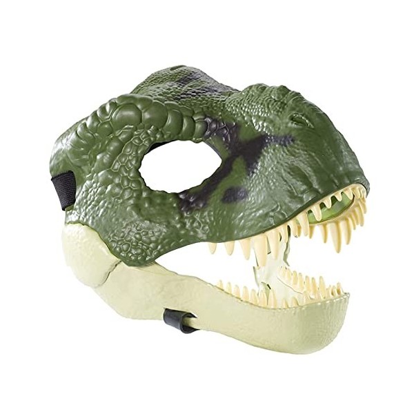 SCDXJ Masque Dino, Masque Dino Mâchoire Mobile, Cosplay Costumes Accessoires de Jeu pour Enfants,Blue