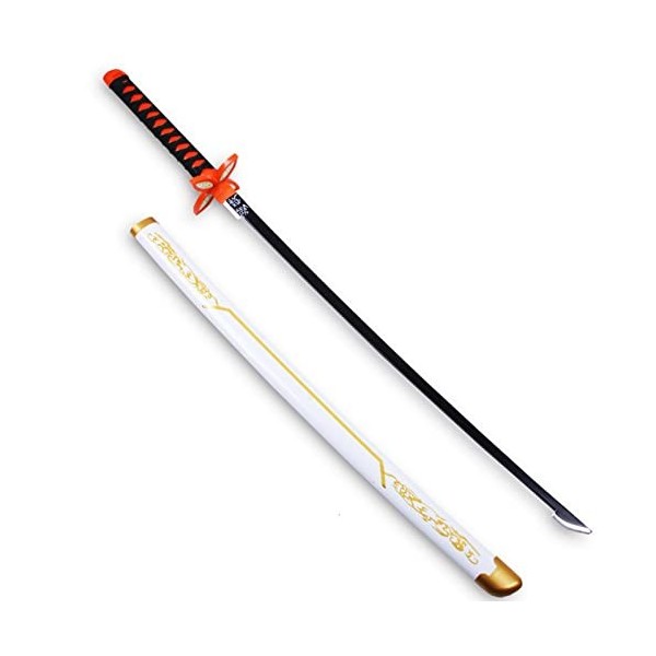 JRPT Anime Cosplay Katana Cos Bamboo Sword En Bois Blade de Scabard, Jeu de Rôle de Collection Adulte, Accessoires DArmes Co