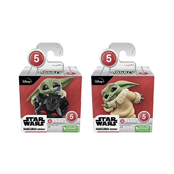 Star Wars Hasbro F5941 The Bounty Collection Série 5 Grogu Lot de 2 Figurines pour Enfants à partir de 4 Ans Multicolore 5,5 