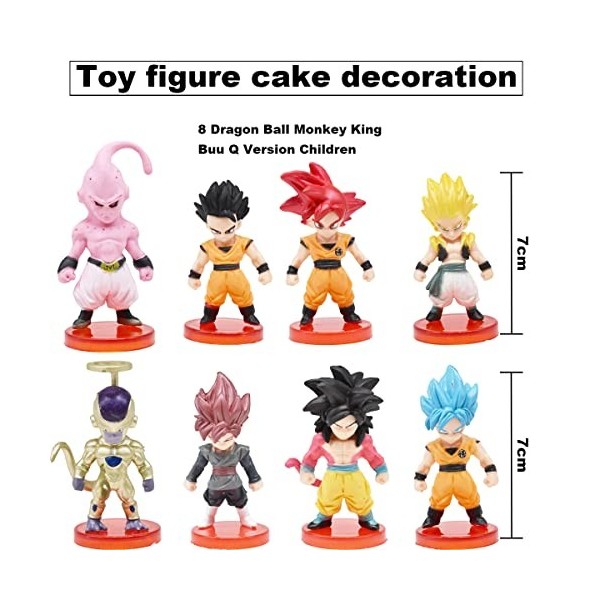 BSNRDX Cake Topper, 8pcs Mini Figurine Ornements Décoration Gateau Anniversaire pour Enfants Jouets Ensemble Toy Collection C