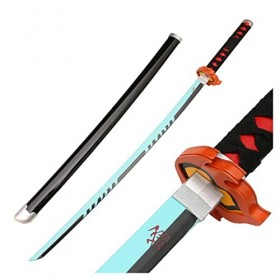 YAO TIAN Sword Slayer S Blade Cos Katana Japonais En Bois, Accessoires de Jeu de Rôle Modèle DArme Anime Black Samurai Ninj