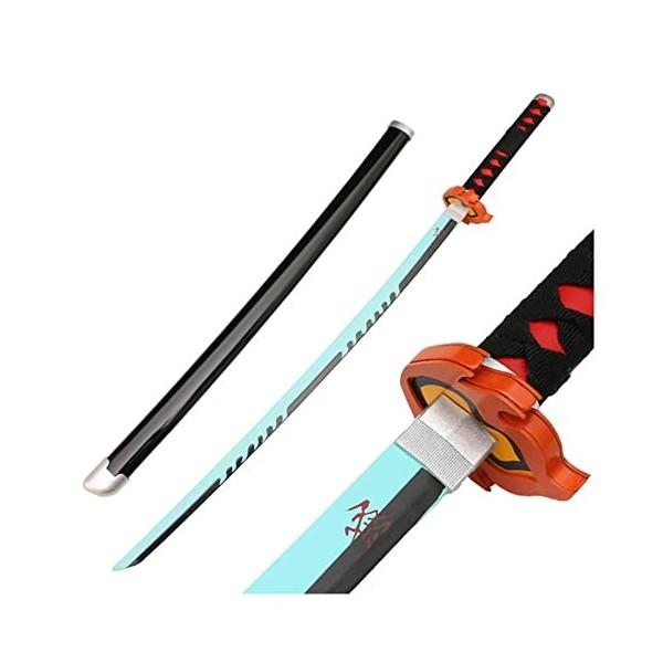 YAO TIAN Sword Slayer S Blade Cos Katana Japonais En Bois, Accessoires de Jeu de Rôle Modèle DArme Anime Black Samurai Ninj