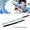 YAO TIAN Sword Slayer S Blade Cos Katana Japonais En Bois, Accessoires de Jeu de Rôle Modèle DArme Anime Black Samurai Ninj