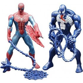Hilloly Avengers Figure, 2PCS Avengers Titan Hero Series Action Figure, Figurine de Spider-Man und Venom Figure, 16 cm Modèle