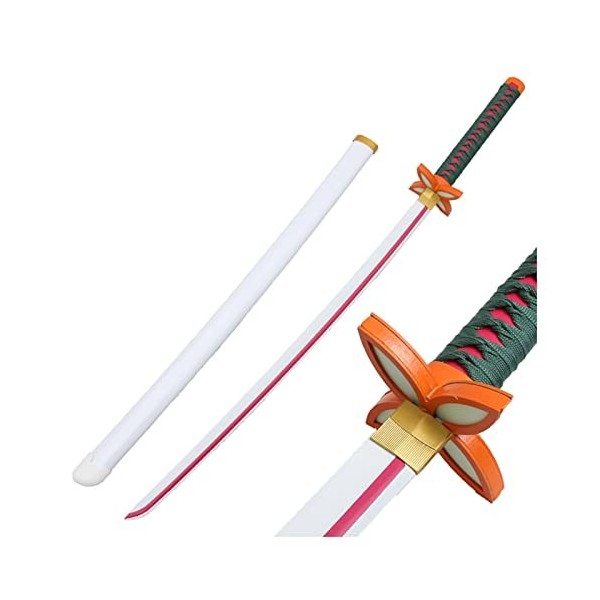 NIANXINN Sword Slayer S Blade Cos Katana Japonais En Bois, Accessoires de Jeu de Rôle Modèle DArme Anime Black Samurai Ninj