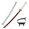 Generisch Katana Demon De Slayer Sabre Japonais Katana Rengoku Kyoujurou Katana Anime Cosplay Épée Halloween Jeu De Rôle Déco