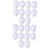 Toyvian 45 Pcs Créativité Mache Fantôme Blanc Votre Blanc Hop Cosplay Faveurs Lié Peinture Peindre Hanche Carnaval Pour Papie