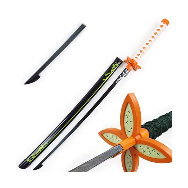 TBHOME Anime Samurai Sword Bamboo Blade Katana Sword Pour Cosplay, Accessoires de Performance de Scène/104Cm