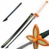 TBHOME Anime Samurai Sword Bamboo Blade Katana Sword Pour Cosplay, Accessoires de Performance de Scène/104Cm