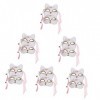 Abaodam 12 Pièces Masque De Renard Sakura Masques De Cosplay De Fête Accessoires De Costume DAnimal Masques DAnime Diadème 