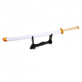HASMI 75/100 Cm Samurai Cosplay Sword Avec Stand, Katana Japonais En Bois, Jouets Accessoires DHalloween/100Cm