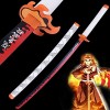 Lame De Tueur De Démons 30 Pouces Ou 41 Pouces Rengoku Kyoujurou Accessoires De Cosplay Épée De Samouraï, Jouets Darmes Déco