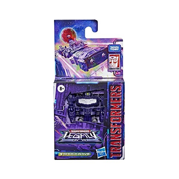Transformers Toys Generations Legacy Core Shockwave Figurine daction – 8 et Plus, 8,9 cm, Multicolore F3009 