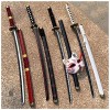 NIANXINN Épée En Bois Fait À La Main Katanaanime Amoureux Cosplay Katanas Arme Accessoires Décoratifs Rengoku Épées Jouets Po