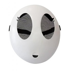 KAMNI Costume de Sh-y Guy pour les enfants adulte Manteau rouge avec couverture de visage blanc Jeu Outfit Props Accessoires 