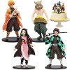 Lot De 4 Figurines De PoupéEs,ModèLe De Personnage Anime,Figurines De Dessin Animé avec Socle pour Cadeau Anniversaire,DéCora